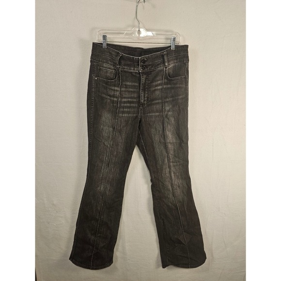 WHBM White House Black Market Extra High Rise Skinny Flare Jeans Size 14 #1554 - Picture 1 of 9